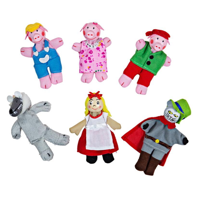 Bigjigs Rotkäppchen-Fingerpuppen (BJ705)