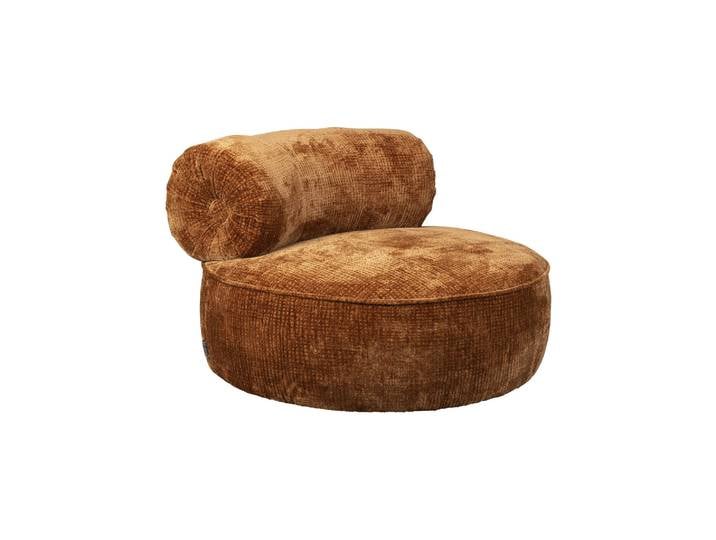 Fauteuil en tissu orange Tilbury