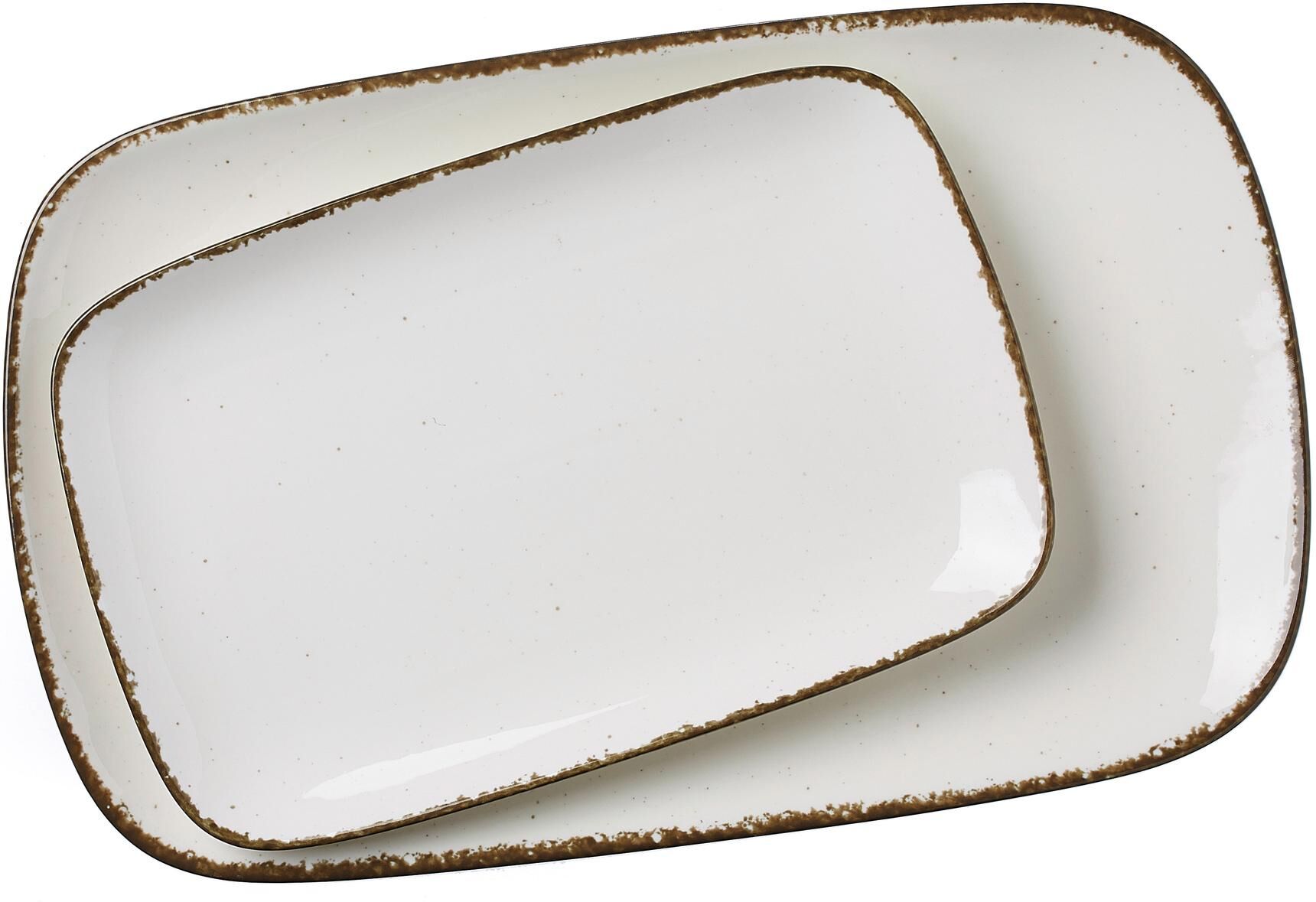 Servierplatte RITZENHOFF & BREKER "Casa", beige (natur), Porzellan, Servierplatten, Servierplatte natur Einheitsgröße