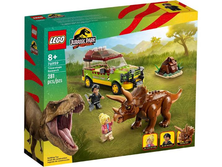 LEGO® LEGO® Jurassic World 76959 Triceratops-Forschung Konstruktionsspielsteine, (281 St)