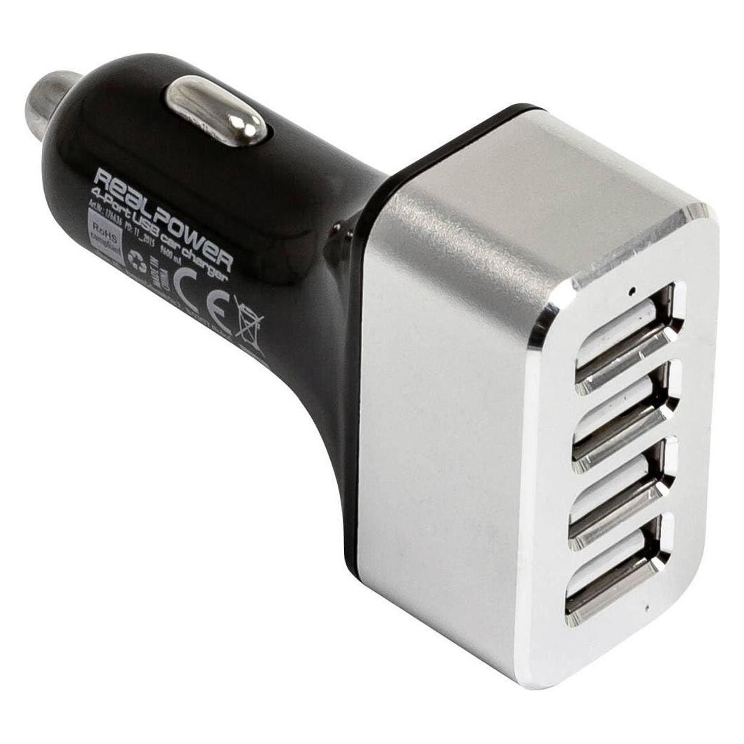 RealPower 4-Port USB car charger (176636)