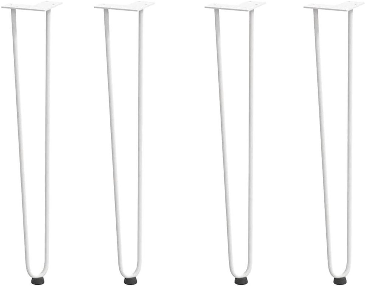 Set van 4 verstelbare witte meubelpoten voor tafels en meubels