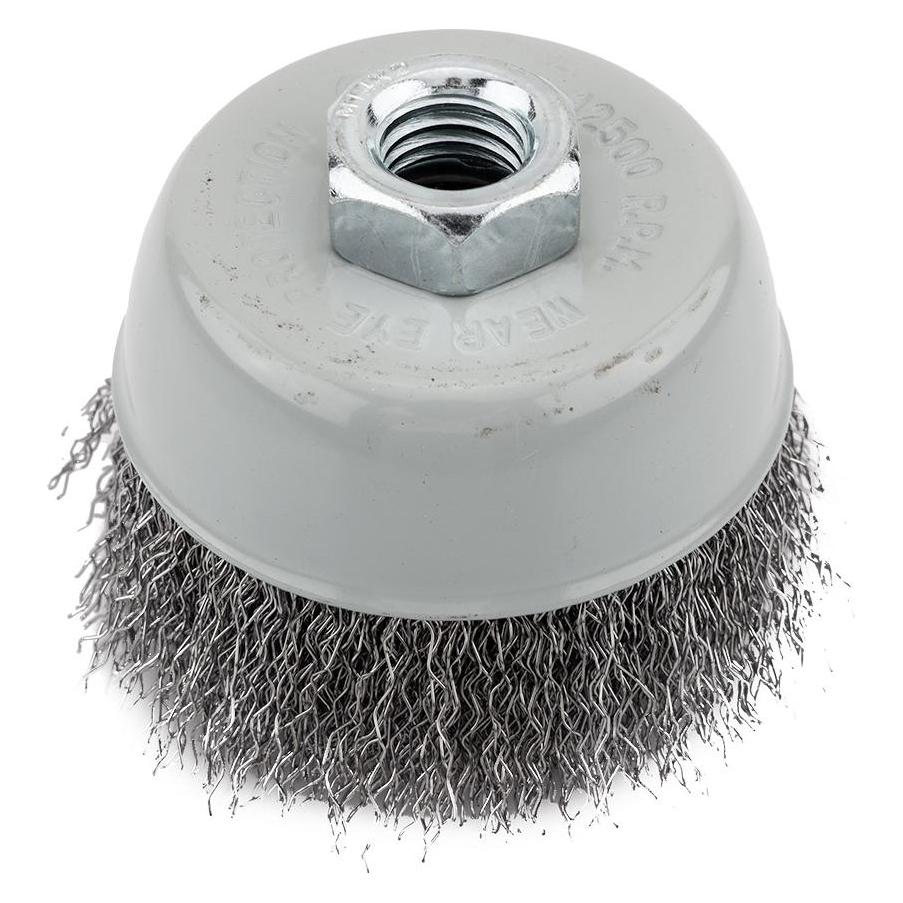 Graphite 75 mm Drahtbürste, gewellter Draht, Stahl, M14 (60098045)