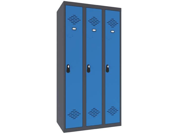 Vestiaire Avantage Industrie Propre Monobloc - Largeur 90 cm - Bleu