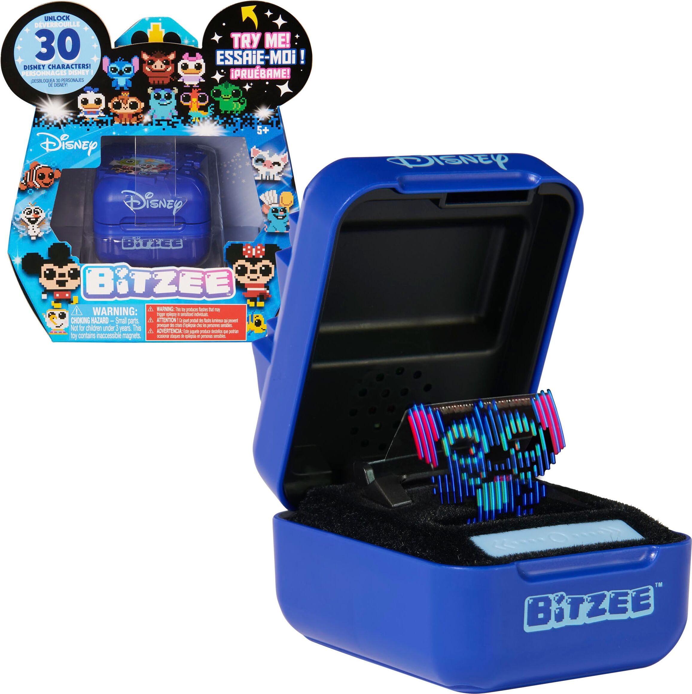 Spielfigur SPIN MASTER "Disney Bitzee - Digitales Interaktives Haustier, blau", bunt, Spielfiguren, KinderB:11cm H:17cm T:15cm, Kunststoff, Spielfigur, B:11cm H:17cm T:15cm