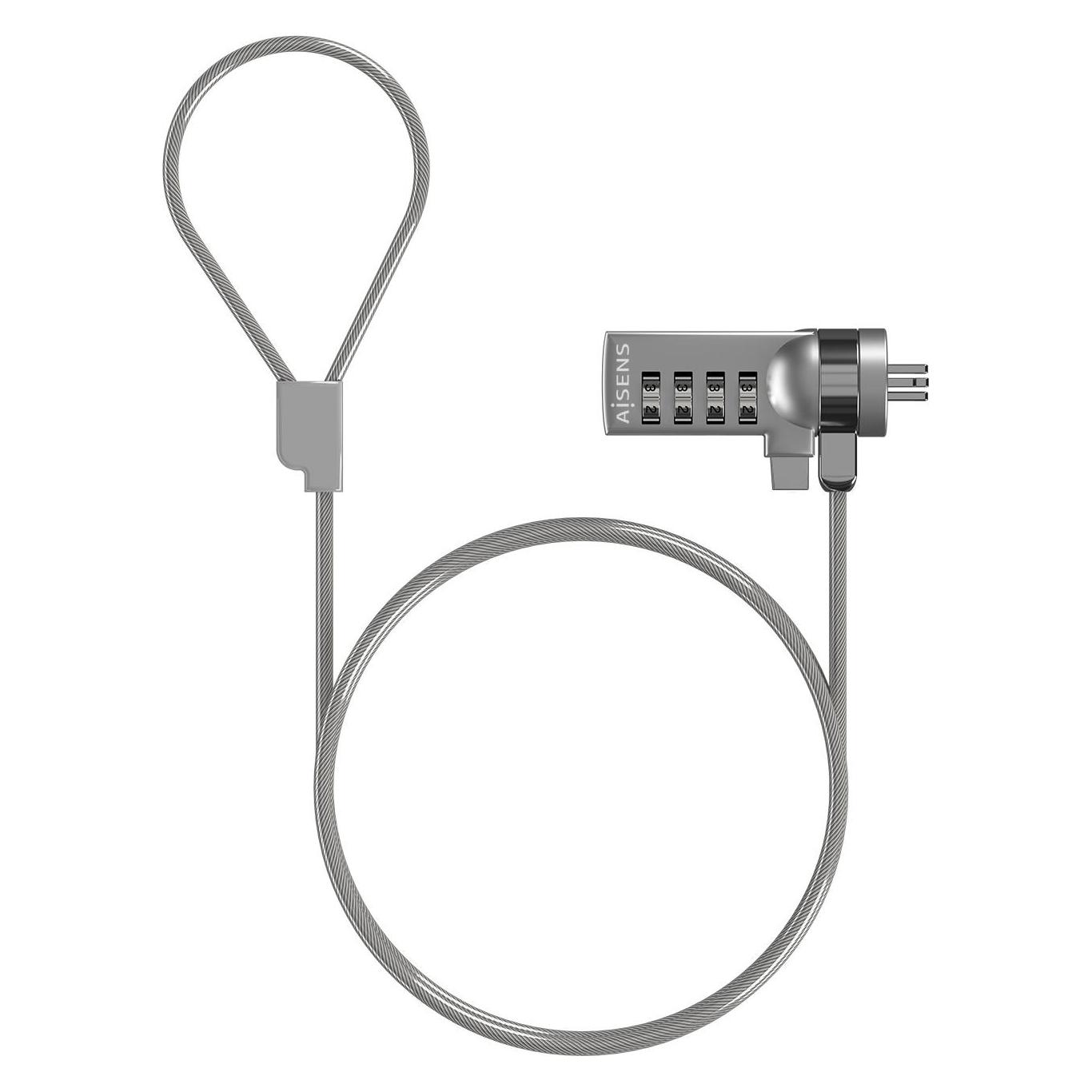Aisens Cable Seguridad Cerradura Combinacion 1.5m (ASLK-D40N01-SL)
