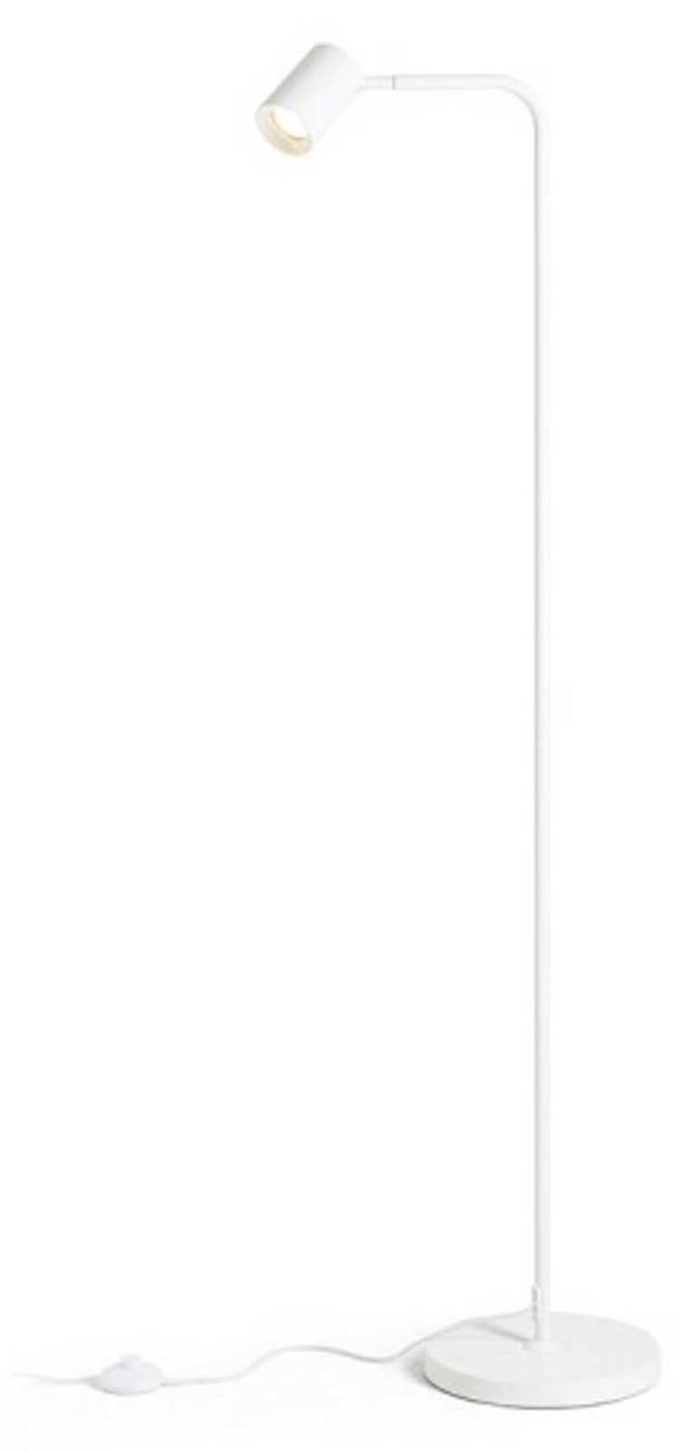 Rendl Flynn Vloerlamp wit met GU10 LED-fitting