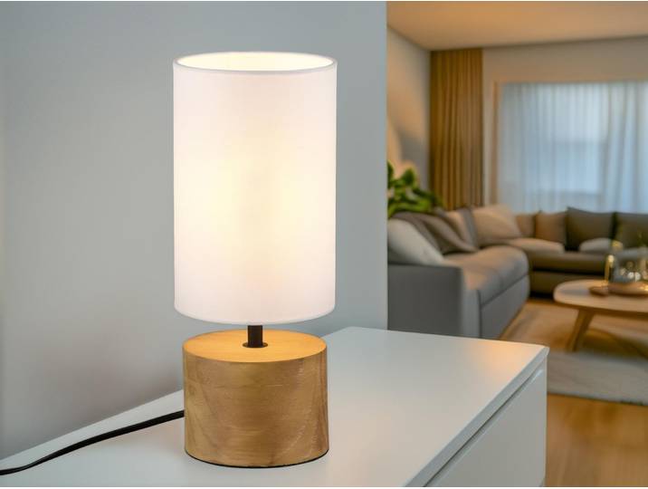 Trio - Tischlampe WOODY - - 12x12x30 cm
