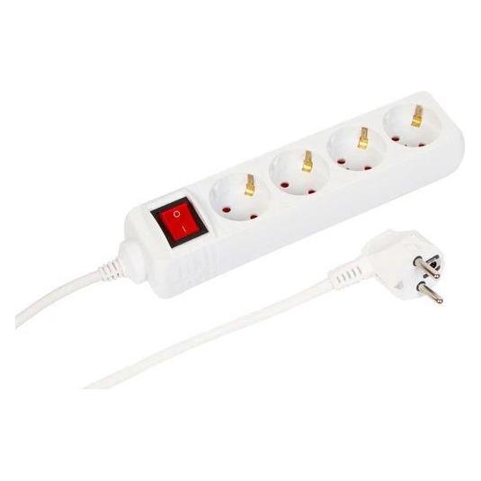 MicroConnect Schuko Power Strip (4x, CEE 7/4, 1.50 m) (MC-GRU00415WS)