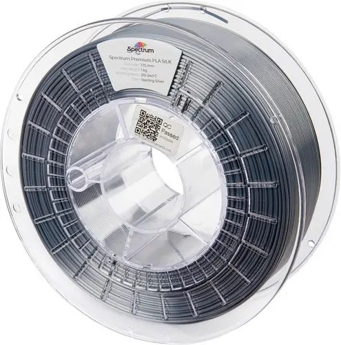 Spectrum Filaments 80444 PLA SILK Filament PLA-Seide Seidig glänzend 1.75mm 1000g Sterling Silver, Silber 1St.