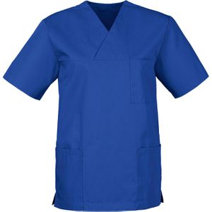 CLINIC-DRESS Kasack Just Strong Schlupfkasack, Unisex, königsblau, kurzarm, waschbar 95°C, XS