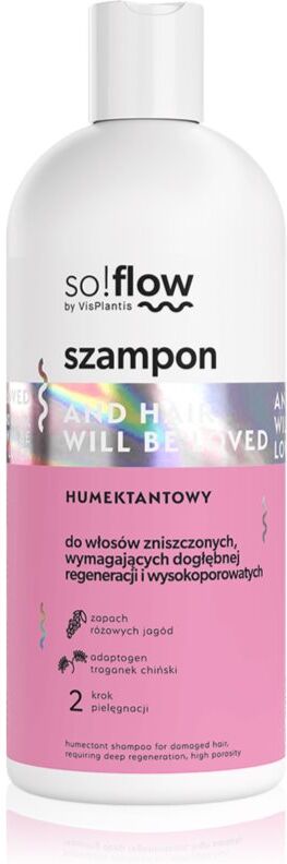 so!flow Damaged Hair Humectant Shampoo shampoing fortifiant pour cheveux abîmés 300 ml