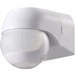 Alcapower Infrarot-Bewegungssensor 180°/360° IP44, max. 800W, Wand- oder Deckenmontage, 80x68x56mm.
