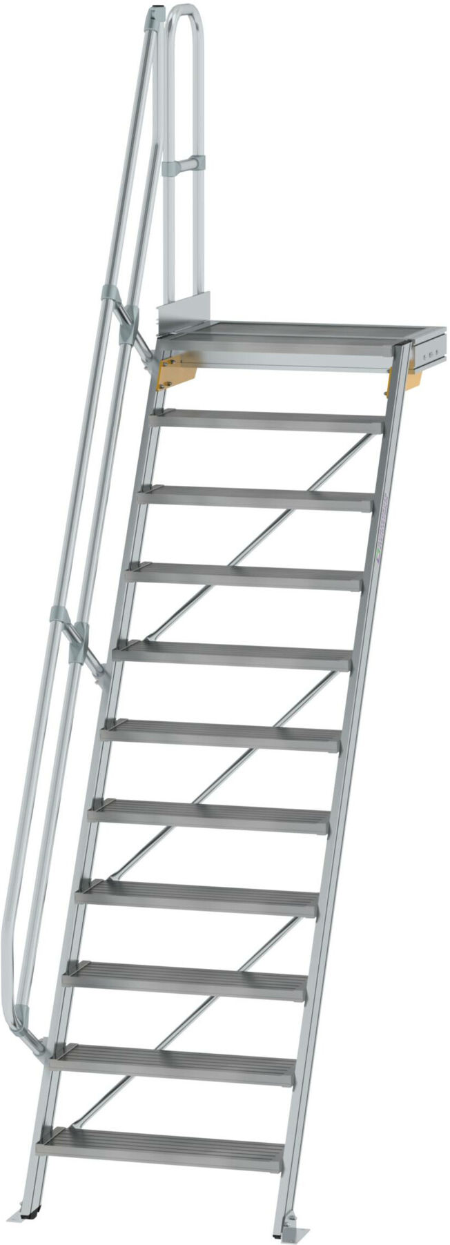 MUNK Aluminium-Treppe Plattform 60° 11 Stufen (600391)