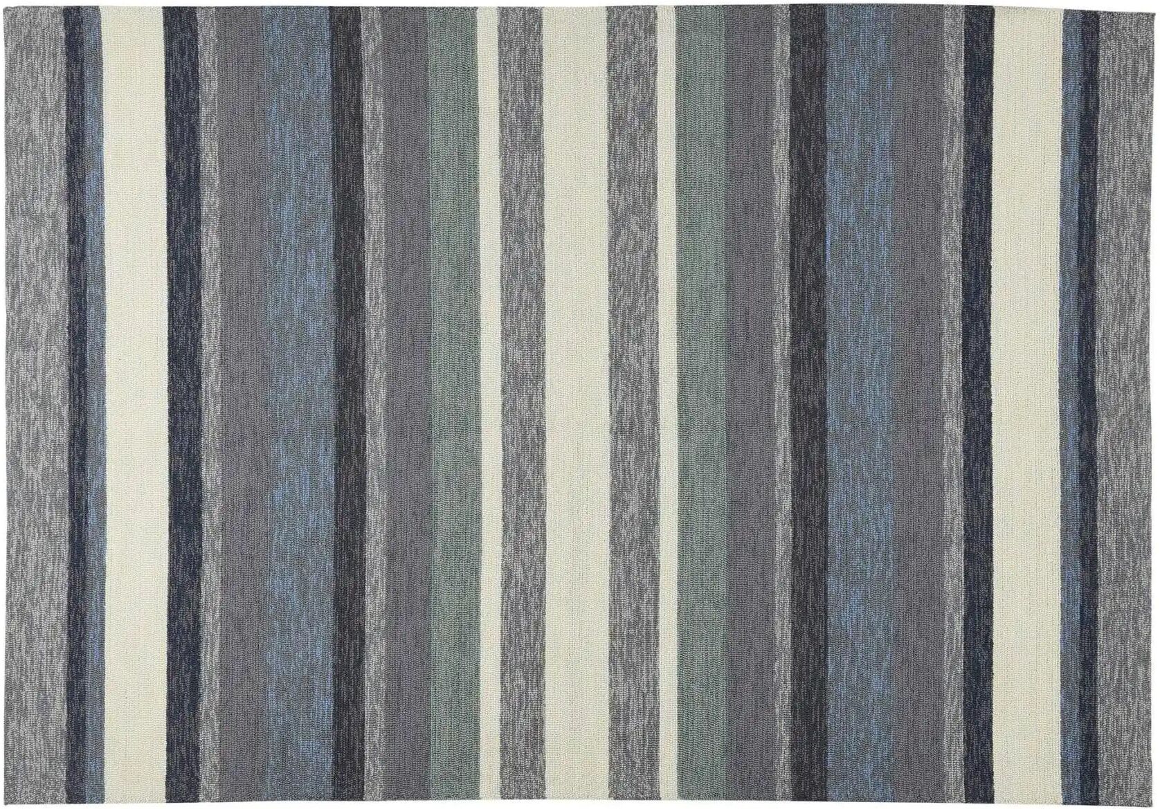Höffner Teppich   ¦ blau ¦ Synthetische Fasern ¦ Maße (cm): B: 190