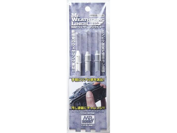 Mrhobby - Mr. Weathering Liner Snow Color Set (Mrh-pp-203)