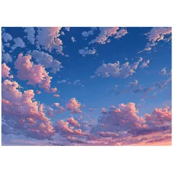 FOTOTAPETE Wolken Himmel Blau 350x250 cm