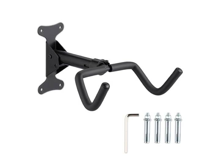 Relaxdays support mural pour vélo\, pliable\, 50 kg\, appartement & cave\, H x L x P : 18x27\,5x33 cm\, noir