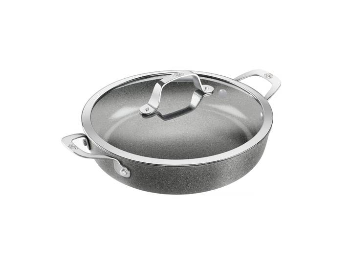 Ballarini Salina Ceramic Granit serveerpan met glazen deksel 28 cm