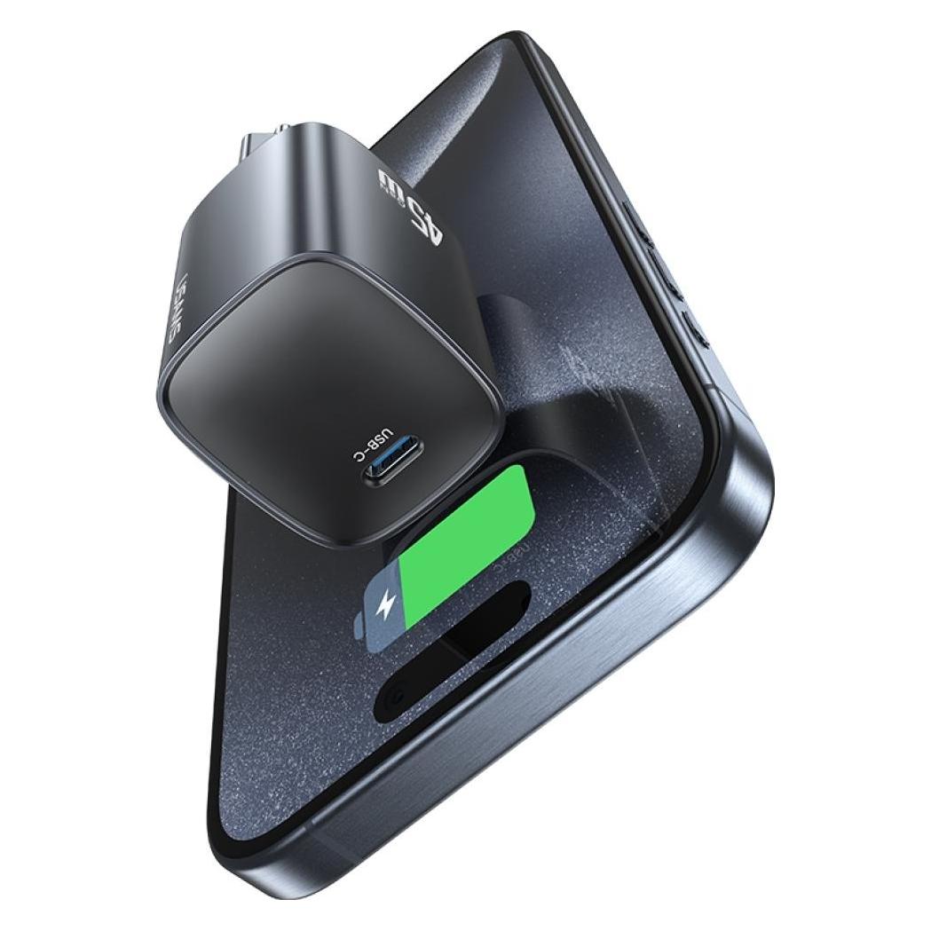 Usams Ładowarka sieciowa T66 45W GaN Fast Charger tarnish (45 W, 1 Port) (CC323TC01)