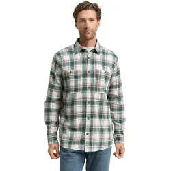 Tom Tailor Herren Freizeithemd COMFORT CHECKED SHIRT - Relaxed Fit - 1047337-38516 Navy multicolor check - S