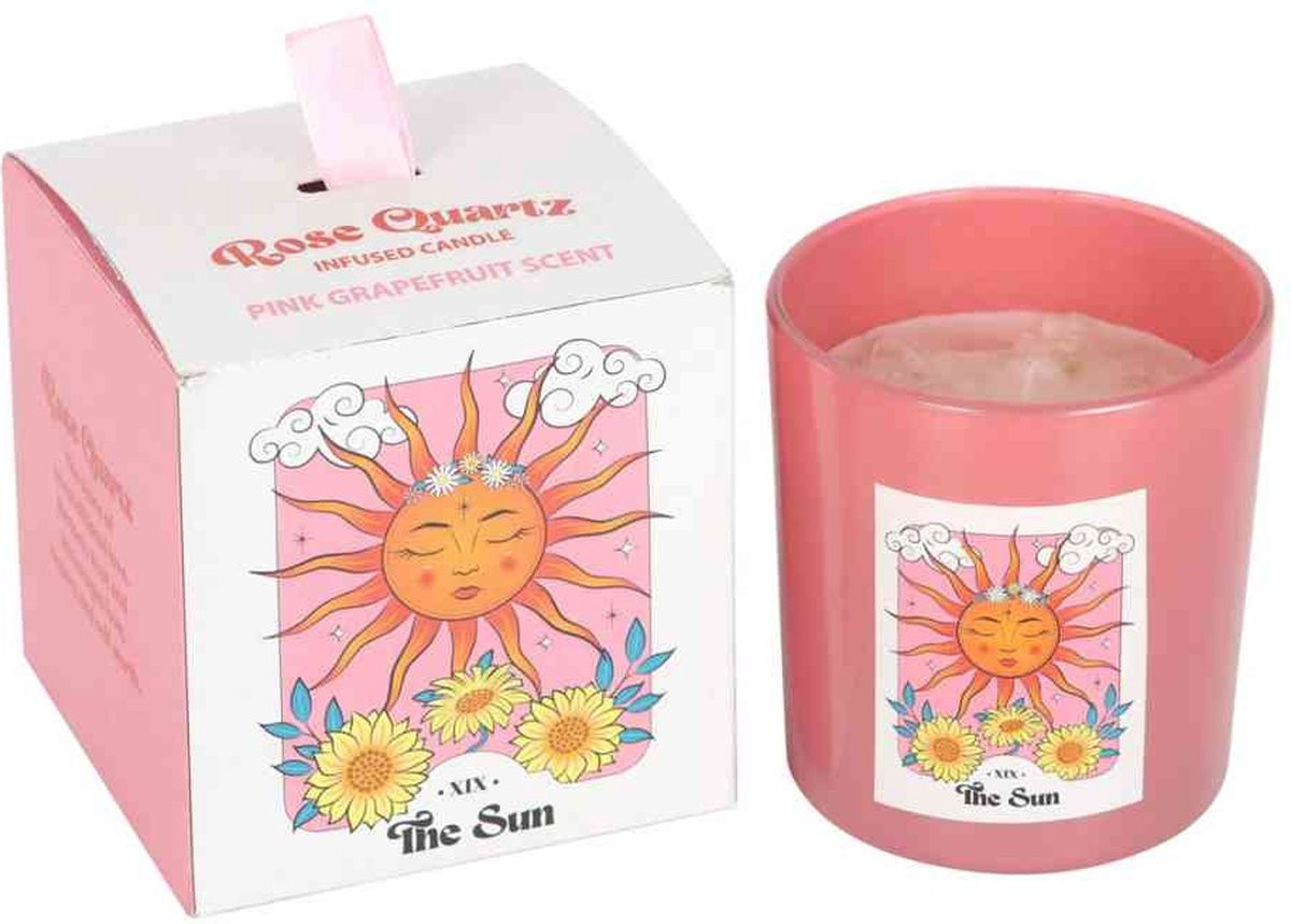 Something Different The Sun Rose Quartz Crystal Chip Geurkaars - Multicolours