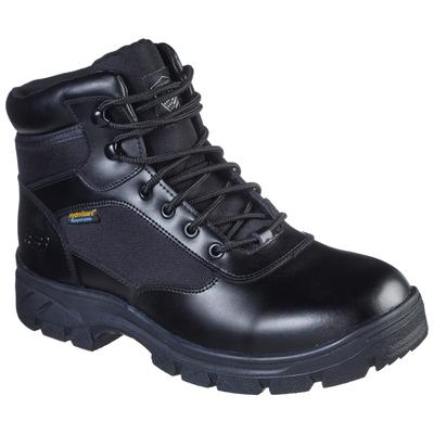 Berufsschuh SKECHERS "WASCANA - BENEN" Gr. 43, schwarz, 43, Textil, Leder, Schuhe, mit Profillaufsohle