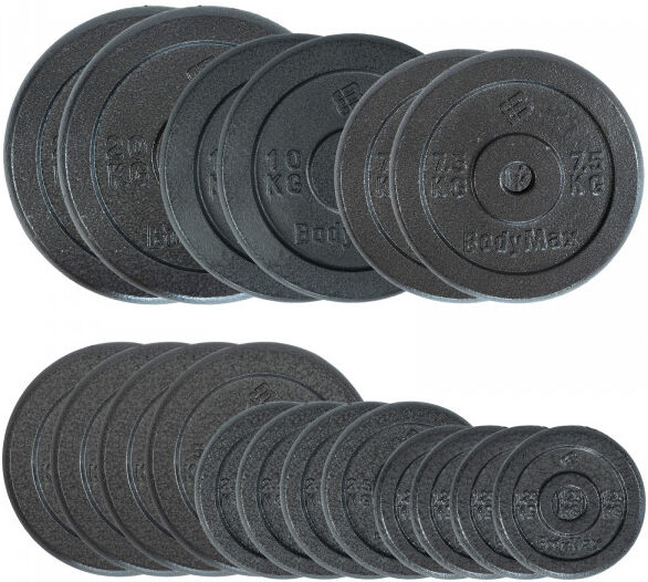 BodyMax Cast Iron Standard Weight Plates 100kg Set