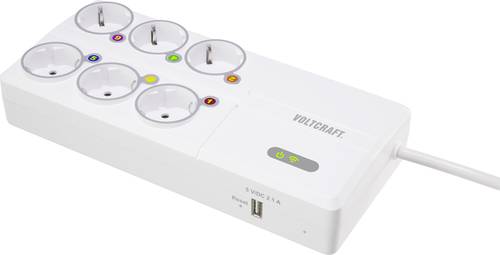 VOLTCRAFT SEM8500 Energiekosten-Messgerät inkl. Funksteckdosen, Datenexport, Datenloggerfunktion, Kostenprognose, Stromtarif