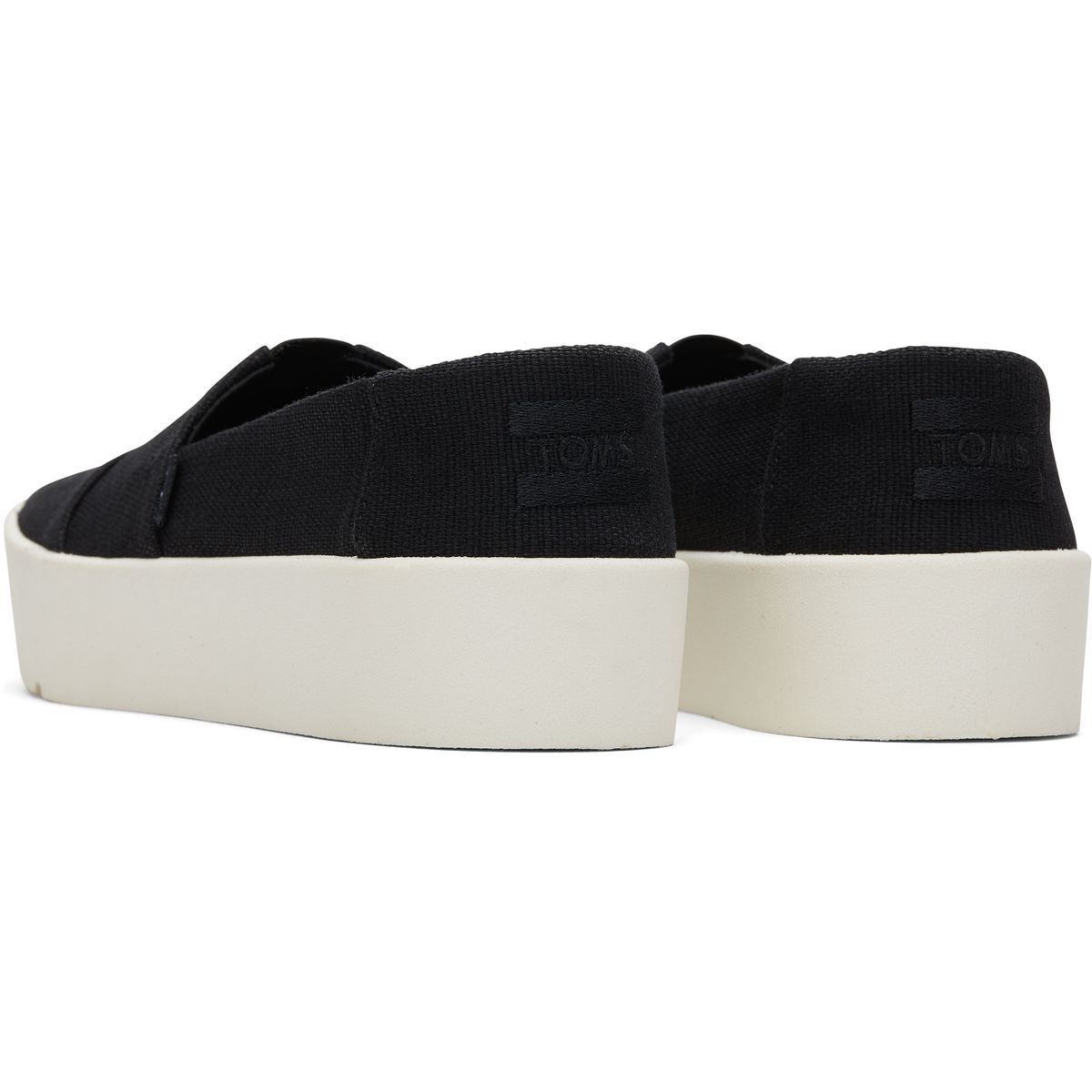 Toms Verona Slip ON black heritage canvas 36.5 10021139-36.5