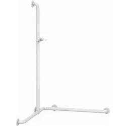 Normbau, Zubehör Sanitärinstallation, Duschhandlauf Nylon Care m Brausest., 763x763x1158mm, weiss