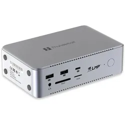 LMP ThunderDock TB5 8K (USB-C, 14 Ports), Dockingstation + USB Hub, Silber