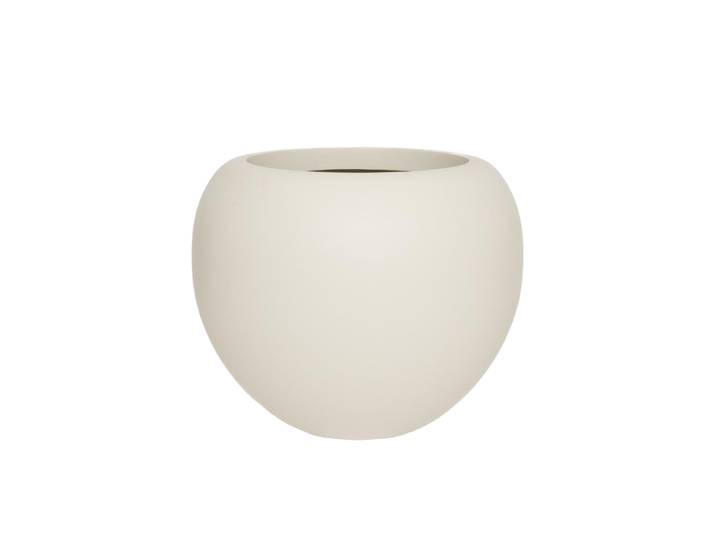 Hochwertiger In-/Outdoor Blumentopf „Elemental Stream“ Silky White Ø 57 x Höhe 46.8 cm Pottery Pots