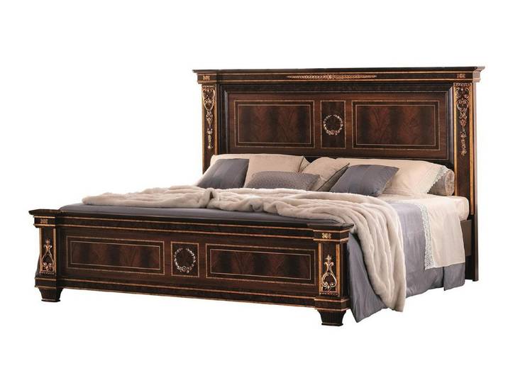 Xlmoebel Polsterbett Schlafzimmer Hotel Doppel aus Holz 180x200cm arredoclassic (Bettgestell, 1-tlg., Hotel Doppel 180x200 cm), Made in Europa