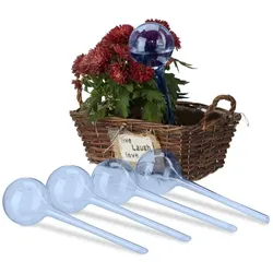 Relaxdays Bewässerungskugeln 5er Set Blau