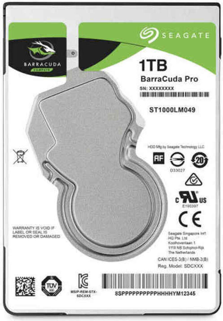 Seagate Barracuda Pro 1000 GB 2,5 inch SATA III Interne Harde Schijf ST1000LM049