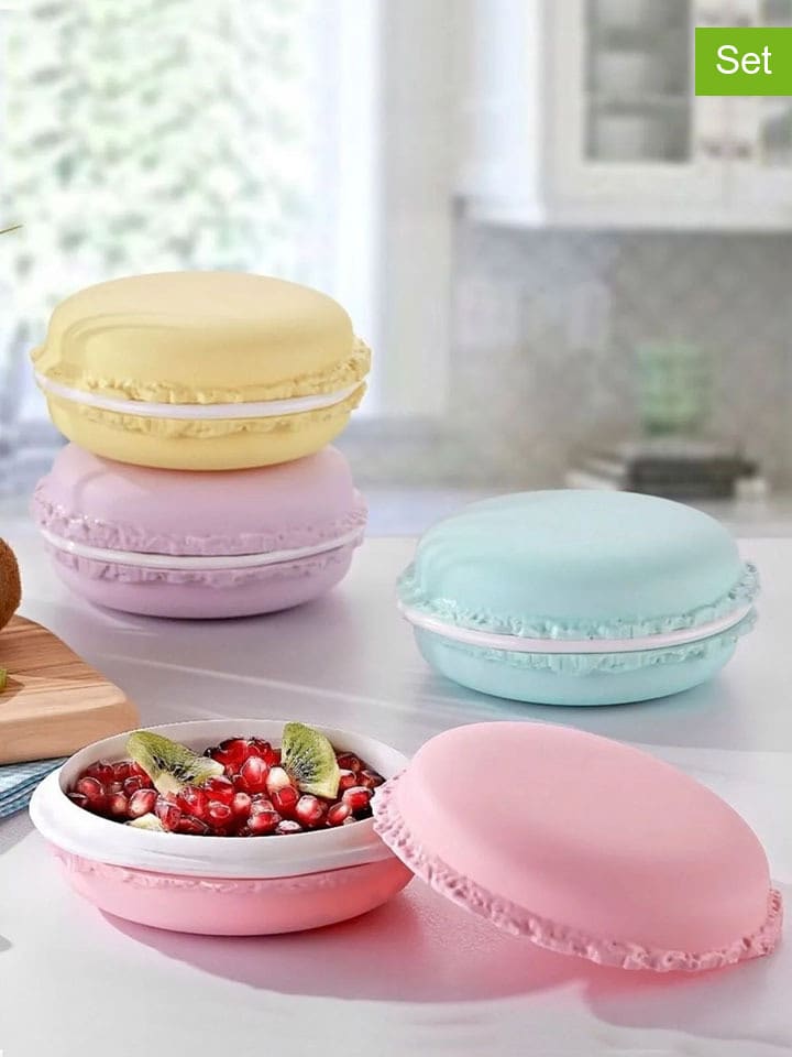 Violeta Home 4er-Set: Frischhaltedosen in Bunt - Ø 6 cm - onesize