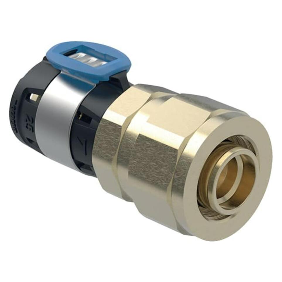 Geberit FlowFit bergang 25 mm x 1" x 25 mm mit Verschraubung auf PEX-Rohre 620732001 (67210509)