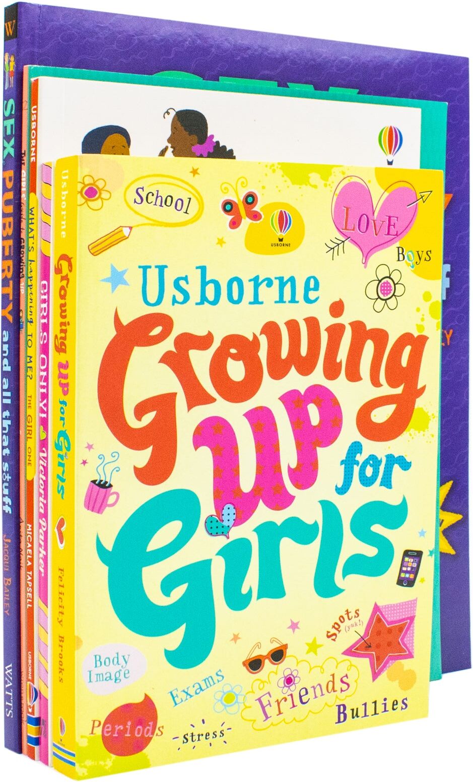 Wren & Rook Growing Up For Girls 5 Books Collection Set (The Girls' Guide to Growing Up,Girls Only! All About Periods,Sex, Puberty and All That Stuff,Growing up f