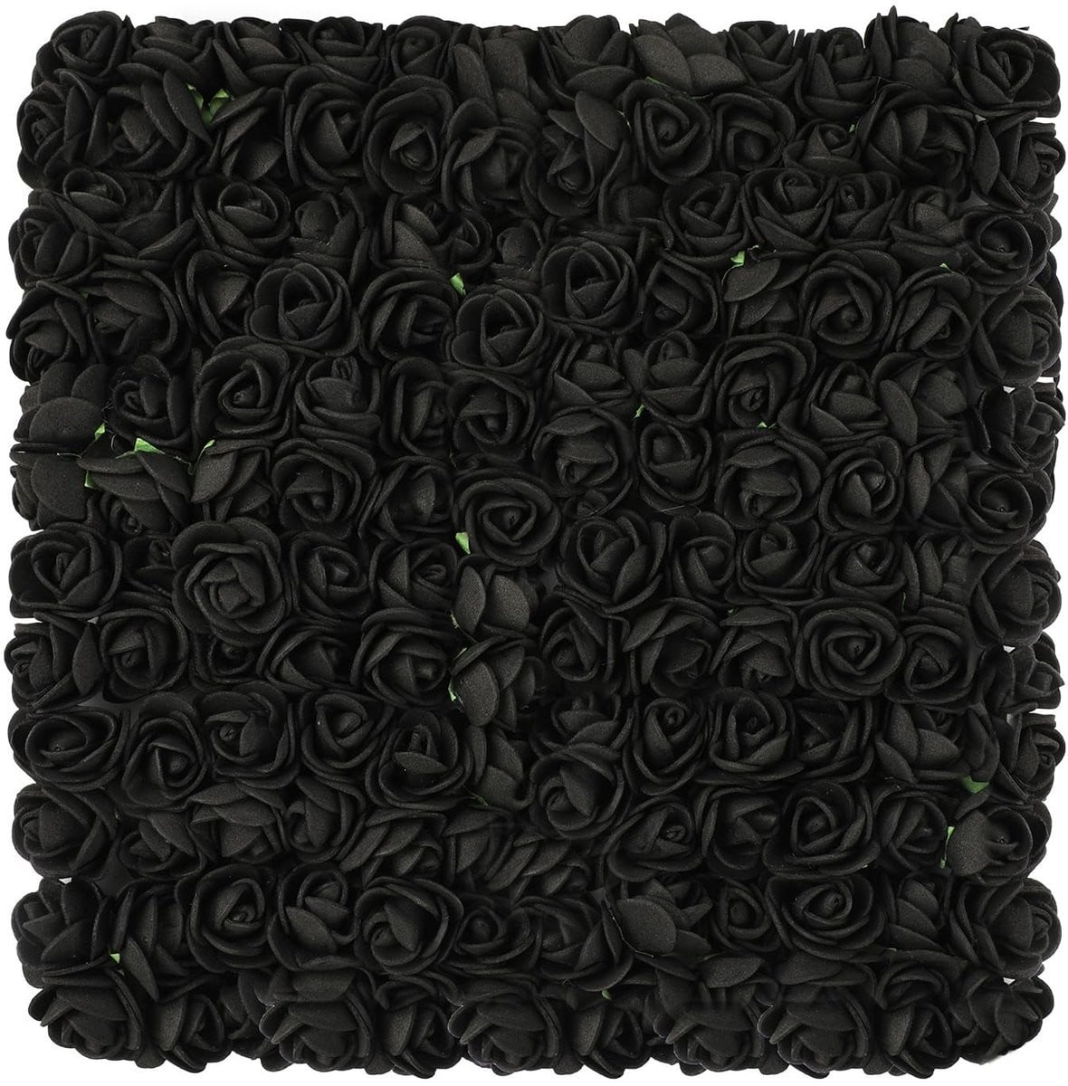 Dailygoods Set van 144 Zwarte Kunstrozen voor Knutselen en DIY Decoratie - Afmetingen: 1,5 x 2,5 cm