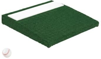 Costway Portable Pitching Mound with Baseball Pitching EVA Carry Handle