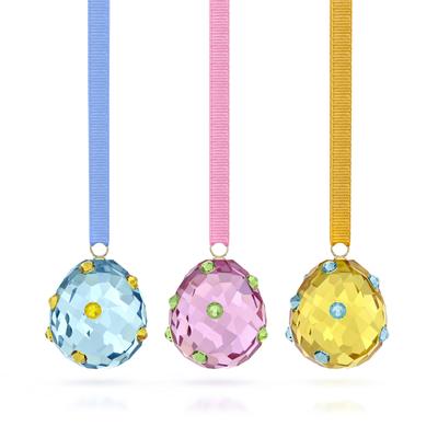 Dekohänger SWAROVSKI "Kristallfigur Sammelfigur Multipack IDYLLIA", bunt (blau, rosa, gelb, grün, gelbgoldfarben), Dekohänger, Baumwolle, Kristallglas, Metall, Swarovski Kristall