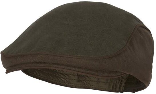 Pinewood Nydala Classic Sixpence Cap, Moss Green / Suede Brown