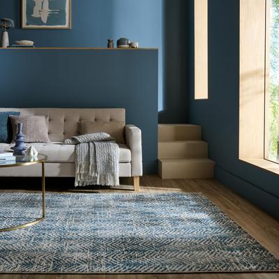 Designteppich FLAIR RUGS "LUA", blau, B:200cm H:7mm L:300cm, Polyester, Teppiche