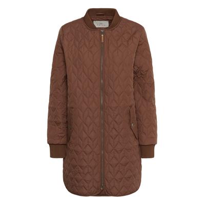Wintermantel KAFFE "Damen Jacke KAlelia", Damen, Gr. 38, braun (friar braun), Obermaterial: 100% Polyester PES., Mäntel Wintermantel