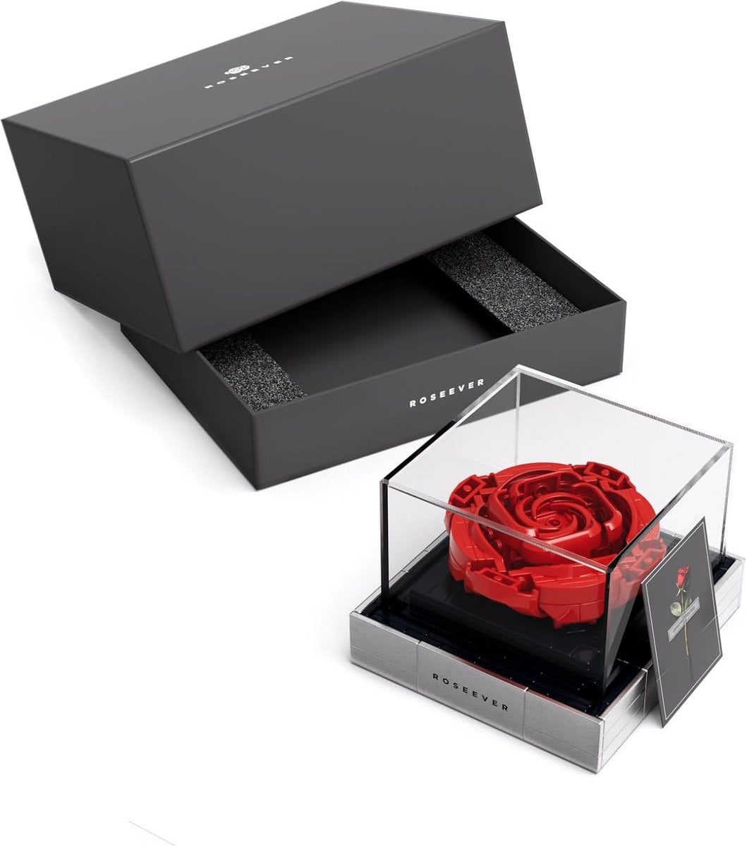 Bouwstenen Rozen Set voor Volwassenen - Decoratieve Bloemen Collectie Cadeau