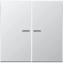 Jung AL10921STRF KNX RF Taster, 2fach, Secure, Serie LS, Aluminium AL 1092 1ST RF