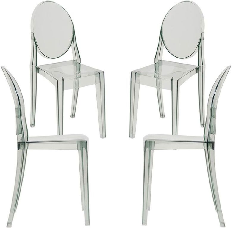 RegalosMiguel Pack 4 Sillas Diam - Transparente