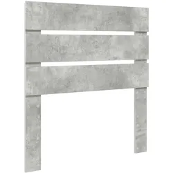 vidaXL Kopfteil Beton Grau 90 cm Holzwerkstoff