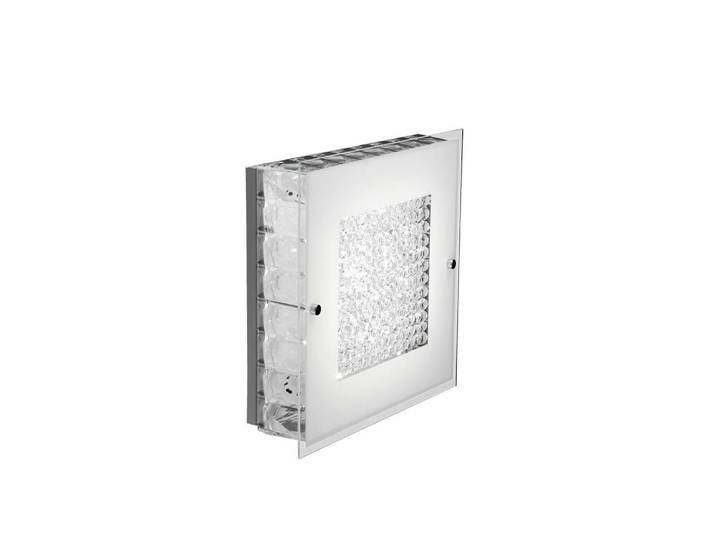 LED-Deckenleuchte Plafoniera Klar Chromfarben L: 30 cm